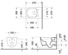 Duravit Tiefspül-WWC ME by Starck Set Rimless 370x570mm Anteprima dell’immagine prodotto 21