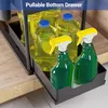 Étagère sous lavabo 2 étages Organiseur de cuisine - Noir Voir les images du produit 7