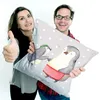 Mr. & Mrs. Panda kissen für sofa Pinguin mit Kind - Grau Produktbild-Vorschau 4