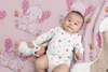 Baby Kinder Kuscheldecke Velboa / Sherpa - Elefant - 80x100 Produktbild-Vorschau 4