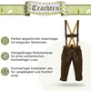 Trachtenlederhose Herren Kniebund Lederhose mit Produktbild-Vorschau 2