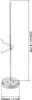A silver thermometer with a round base and a long probe, with dimensions indicated. Produktbild-Vorschau