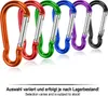 com-four® 12x Karabiner klein mit Schlüsselring, Produktbild-Vorschau 2