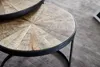 WOHNLING Couchtisch 2er Set Mango Massivholz Satztisch Rund Produktbild-Vorschau 4