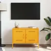 TV-Schrank Senfgelb 68x39x50,5 cm Stahl Produktbild-Vorschau 3