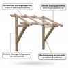 2050 mm Haustürvordach Holz Vordach Pultvordach Haustür Produktbild-Vorschau 6