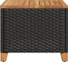 vidaXL Gartentisch Schwarz 45x45x37 cm Poly Rattan Produktbild-Vorschau 6