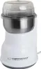 A white electric coffee grinder with a clear lid, shown against a white background. Produktbild-Vorschau