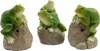 Dekofigur mit Ton für Draußen Frosch 11x8x7cm Keramik grün Produktbild-Vorschau 2