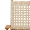 5-tlg. Garten-Essgruppe Beige Poly Rattan und Massivholz Produktbild-Vorschau 10