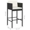 VidaXL 316660, Terrasse, Gepolsterter Sitz, Polyrattan, Produktbild-Vorschau 7