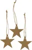 Geschenkanhänger Weihnachten Papier Stern Braun Ø5,5cm 100 Produktbild-Vorschau 1