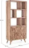 Bücherschrank Kant 89,5 x 192 x 40 cm Holz Produktbild-Vorschau 7