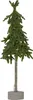 A decorative artificial Christmas tree with lights on a white background. Produktbild-Vorschau