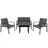 Mondeer Gartenmöbel-Set 4-teilig, Sitzgruppe mit Armlehnen Produktbild-Vorschau 1