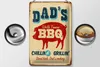 Blechschild Retro 20x30cm dad`s world famous BBQ grillin Produktbild-Vorschau 3