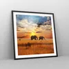 Gerahmtes Poster - Schwarzer Rahmen - Elefanten Safari Produktbild-Vorschau 8