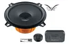 A car speaker system with its components laid out on a white background. Produktbild-Vorschau