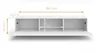 AX LIVING Zivolli Lowboard 160 cm Weiß Schwarze Produktbild-Vorschau 5