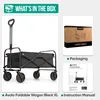 Chariot pliable XL - Jusqu'à 110KG - 91x51x103 CM - 120L - Voir les images du produit 9