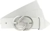 Vanzetti Leder Gürtel Full Leather Buckel Belt W90 White Produktbild-Vorschau 3