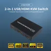 Przełącznik KVM AIMOS AM-KVM 201CL HDMI/USB - 2 komputery Podgląd zdjęcia produktu 5