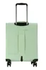 A light green suitcase shown from the back with its handle extended. Produktbild-Vorschau