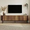 Skye Decor, kvalitný TV stolík, barokový orech a čierna, Náhľad obrázku produktu 2