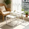 Quadratisch Couchtisch 2er Set,Stapelbar Produktbild-Vorschau 2