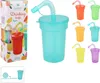 Gobelets Couvercle Paille Assortis Réutilisables, Colorés, Voir les images du produit 9