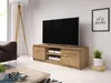 A living room scene with a TV stand, TV, sofa, and coffee table. Voir les images du produit