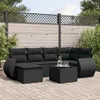 The Living Store 7-tlg. Garten-Sofagarnitur mit Kissen Produktbild-Vorschau 2