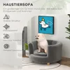 PawHut Hundesofa Hundecouch, Waschbarer Bezug, Haustiersofa Produktbild-Vorschau 7