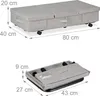 Relaxdays Unterbettkommode 2er Set, 50 L, mit Rollen, Produktbild-Vorschau 7