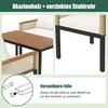 Collage of images showing details of a garden lounge set, including the table, seating, and adjustable feet. Anteprima dell’immagine prodotto
