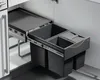 HAILO RAUMSPAR TANDEM 18/8,5/8,5/D dunkelgrau mit 35 Liter Produktbild-Vorschau 3
