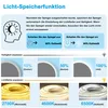 AICA LED Halbrund Badspiegel 80x60cm Anti-Beschlag Produktbild-Vorschau 5