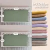 Mousseline babylaken 60x120 cm Groen - hoeslaken, 100% Productafbeelding-voorbeeld 5