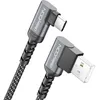 deleyCON 1,5m USB-C Kabel 2x 90° USB-A auf USB-C Ladekabel Produktbild-Vorschau 1