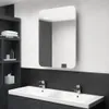 vidaXL LED zrcadlová skříňka do koupelny lesklá bílá Náhled obrázku produktu 2