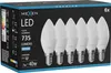 Mexen Nova 6x LED-Glühbirne E14, C37, 7W, Kalt - 6500K, 735 Produktbild-Vorschau 1