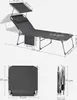Diagrams and dimensions of a foldable sun lounger. Náhled obrázku produktu