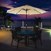 SONGMICS Sonnenschirm Ø 300 cm mit 32 LED-Lämpchen Produktbild-Vorschau 3