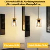 ZMH Pendelleuchte Schwarz Glas Esstisch 1 Flammig Holz Produktbild-Vorschau 8