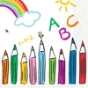 20 tovaglioli per la scuola Anteprima dell’immagine prodotto 1
