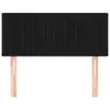 Kopfteil Schwarz 80x5x78/88 cm Samt Produktbild-Vorschau 3