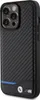 A black iPhone case with a carbon fiber texture and BMW M branding. Anteprima dell’immagine prodotto