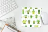 MuchoWow® Mauspad Mousepad Sukkulenten - Muster - Kaktus Produktbild-Vorschau 5