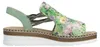 Rieker Damen Sandale Hochfront mit Blumenmuster leichter Produktbild-Vorschau 3