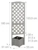 Relaxdays plantenbak met klimrek, afmetingen: 180x55x51 cm, Productafbeelding-voorbeeld 4